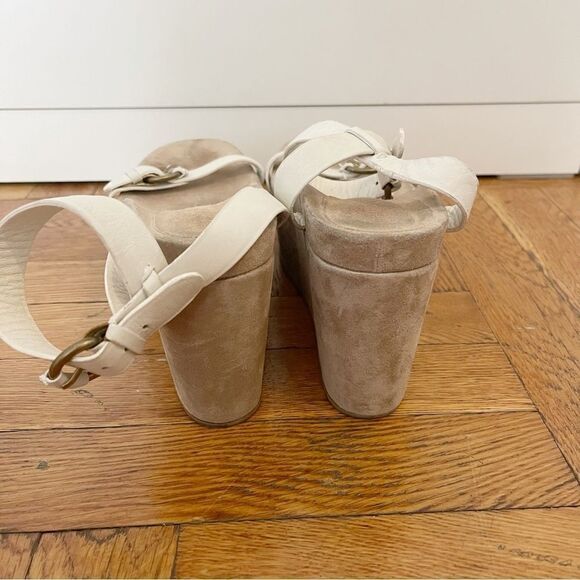 Miu Miu strap wedge suede sandals - Picture 3 of 8